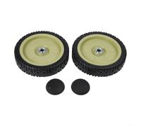 Juego de 2 ruedas de tracción delantera y trasera para Honda HRJ216 HRJ215 HRJ196 cortacésped para piezas de repuesto 20,5 cm rueda trasera 19 (frontal)