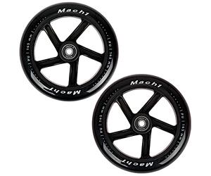 Juego de 2 ruedas Mach1 de 145 x 30 mm, incluye rodamientos de bolas + espaciador, neumáticos de repuesto para patinete urbano, 145 x 30 mm, sin LED)