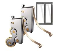 Juego de 2 ruedas para puerta corredera | Ruedas correderas para puertas correderas para exteriores, baño, dormitorio, armario, garaje, terraza, reparación, hogar