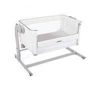 Juego de 2 sábanas bajeras Baby Next2Me | Apto para el Sistema Chicco Next2Me | Blanco/Gris | 50 x 83 cm | Made in Italy