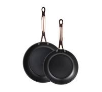 Juego de 2 sartenes ø20ø24cm aluminio forjado negro mate copper bergner 32 cm