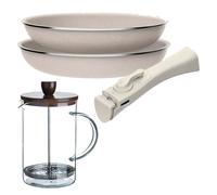 Sartenes ø24ø28cm inducción click&cook y cafetera de émbolo