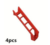Juego de 2 sets/4 piezas de bloques de construcción de con de , vía de , pendiente, eje, bordes, vía y curva, juguete de compatible con 25061 26559 26560