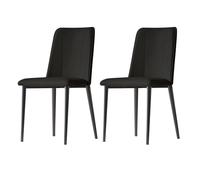 Juego de 2 sillas de Comedor Elegantes: Sillas auxiliares tapizadas en Piel sintética (PU) con Asiento cómodo y Acolchado, Ideales para la Cocina o el área de Comedor