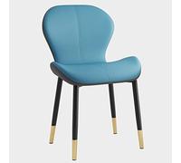 Juego de 2 sillas de comedor modernas con respaldo alto, asiento acolchado de piel sintética, patas de metal resistentes, elegante color espresso, perfectas para comedor, cocina u oficina