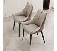 Juego de 2 sillas de comedor tapizadas modernas, reposabrazos trasero, sillas laterales para cocina, comedor, dormitorio, sala de maquillaje, mesa y diseño con patas Ele