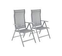 Silla de Jardín Plegable Resistente, Gris / 1