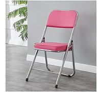 Juego de 2 sillas plegables para conferencias, reuniones, actividades de ocio, silla de oficina con respaldo para adultos, taburetes de oficina resistentes y ambiciosos