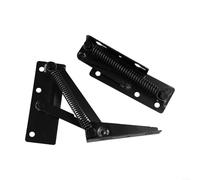 Juego de 2 sofás cama con bisagras, acero, color negro | Acero de alta resistencia, 3 ángulos de ajuste, revestimiento negro, ideal para sofá-cama, proyectos de bricolaje