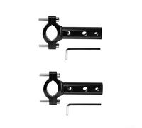 Juego de 2 soportes de montaje para focos y intermitentes de motocicleta con orificios de instalación M8 y M6 para tubos redondos de 29 mm de diámetro