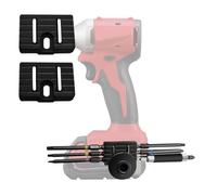 Juego de 2 soportes magnéticos de ajuste universal que se monta de forma segura en el tornillo del clip del cinturón, se adapta al lado derecho y a la izquierda del conductor para Ryobi Ridgid DeWalt