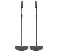 Juego de 2 soportes para altavoces telescópicos, altura regulable de 70 a 120 cm, soporte de suelo moderno para altavoces satélite, altavoces de hasta 1,5 kg