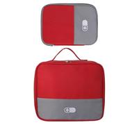 Juego de 2 soportes para suministros de diseño eficiente, bolsa de almacenamiento de medicamentos, estuche de atención de crisis con textura de poliéster para senderismo aire libre, bolsa clínica