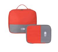Juego de 2 soportes para suministros de diseño eficiente, bolsa de almacenamiento de medicamentos, estuche de atención de crisis con textura de poliéster para senderismo aire libre, bolsa clínica