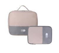 Juego de 2 soportes para suministros de diseño eficiente, bolsa de almacenamiento de medicamentos, estuche de atención de crisis con textura de poliéster para senderismo aire libre, bolsa clínica