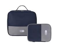 Juego de 2 soportes para suministros de diseño eficiente, bolsa de almacenamiento de medicamentos, estuche de atención de crisis con textura de poliéster para senderismo aire libre, bolsa clínica