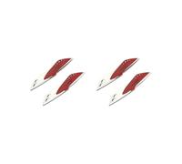 Juego de 2 soportes presurizadores para limpiaparabrisas de coche, alerones rojos de 18 cm de longitud