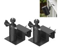 Juego de 2 soportes universales para canalones de lluvia para cámaras de vigilancia - Gutter Mount compatible con anillo Stick Up Cam, anillo Spotlight Cam, EufyCam, Arlo, Wyze - 1/4 pulgadas rosca