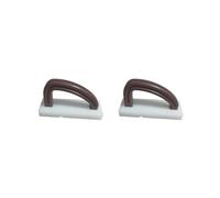 Juego de 2 tablas de cortar con mango raspador para cocina, color negro, 17 x 6 x 9 cm