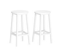 Juego de 2 Taburetes de Bar Sillas de Bar Blanco Nube