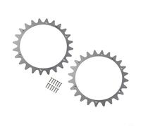Juego de 2 tacos de acero inoxidable para Worx para LANDROID L WR153E WR155E WR147E WR148E, 220 mm, accesorios para ruedas con tornillos Torx, antideslizantes para pendientes y terrenos irregulares