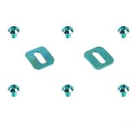 Juego de 2 tacos de pedal de ciclismo para Time For Xpresso y Xpro con tornillos M5 de 11 mm y anodizado resistente al desgaste (verde)