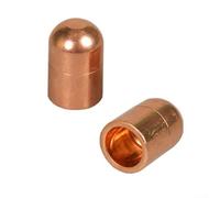 Juego de 2 tapas de electrodo de soldadura por puntos de cromo y cobre de circonio de 16 x 23 mm para un fácil uso (13 x 20 mm)