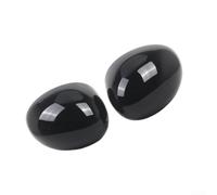 Juego de 2 tapas de espejo retrovisor de ABS para Mini Cooper F54 F55 F56 | F60 2014-2019, cubierta de carcasa de espejo negro carbono, OE 51167401230 51167401229