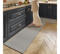 Juego de 2 tapetes de cocina antifatiga, modernos, acolchados, antideslizantes, lavables, impermeables, absorbentes, para fregadero de cocina, oficina, lavandería, entrada (#2,45 x 75 cm + 45 x 150 cm