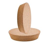 Juego de 2 Tapones de Corcho Cónicos, Grandes Tapones de Corcho Cónicos de Madera, Corchos Naturales de Madera Blanda, Cierre de Corcho Redondo para Manualidades, Vasos y Botellas (18,5 x 16 x 3 cm)