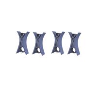 Juego de 2 tapones de violín para instrumentos de arco, accesorios fáciles de usar, práctica de aprendizaje, azul marino, 1,3 x 1,1 x 1,1 cm