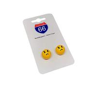 Juego de 2 Tapones para válvulas de Motocicleta, diseño de Cara Sonriente