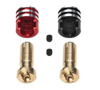 Juego de 2 Tapones Tipo Bala para disipador térmico de Metal, Carcasa Dura sin Soldadura, 4mm, 5mm, Compatible con Piezas de Motocicletas automotrices(4mm Bullet Plugs)
