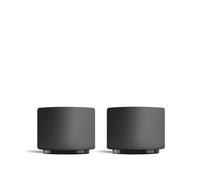 Juego de 2 tazas de caf espresso Fellow Monty Milk Art de cer mica de pared doble, peque as, color negro mate y base de grafito, de 3 oz