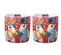 Juego de 2 tazas de café exprimidores 100 ml Love Hearts, ZIG ZAG ZEBRAS MAXWELL & WILLIAMS