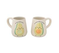 Juego de 2 tazas: en tu compañía, la vida es pura alegria.