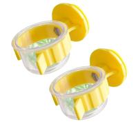 Juego de 2 tazas resistentes para alimentar pájaros con clips, cuencos de agua transparentes para cacatúas, periquitos, guacamayos y pinzones
