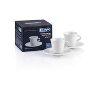 Juego de 2 tazas y platillos de porcelana para caf expreso DeLonghi DLSc308