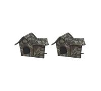 Juego de 2 tiendas de campaña impermeables para cachorros, refugio para mascotas, para interiores y exteriores, para gatos y campamentos