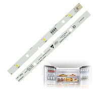 Juego de 2 tiras de luz LED para refrigerador RONGSHENG/HISENSE, iluminación LED para refrigerador compatible con E349766 MDDZ-162A 1629348 DC12V 2W Kenwood KIFF5017 KIFF7017 KIFF5020 KIFF7020