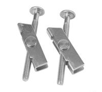Juego de 2 tornillos de fijación de acero inoxidable 304 para asiento de inodoro, kit de repuesto de accesorios de montaje de fijación superior a prueba de óxido, compatible con la mayoría de inodoros