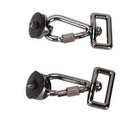 Juego de 2 Tornillos de Metal de Instalación Rápida de 1/4 de Pulgada y Gancho para Correa de Hombro para Cámara SLR, Bloqueo Giratorio Fuerte, Cabestrillo Fácil y Rápido, Se