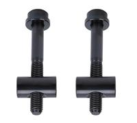 Juego de 2 Tornillos para Tija de Sillín de Bicicleta, Accesorios de Aleación, Pernos de Aleación de Titanio, Tubo Fijo para Equilibrio, Tijas de Sillín (BLACK)