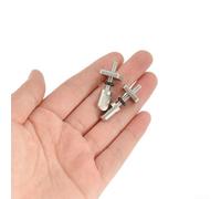 Juego de 2 tornillos y tuercas de aleta de cola de tabla de surf en acero inoxidable 316, resistente a la corrosión y diseñado para una fácil fijación de aletas con arandela