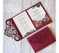 Juego de 2 troqueles de corte para hacer tarjetas, invitaciones de boda de Yuntrip con frontera de flores de metal, troquelados para manualidades, álbum, fotos, papel decorativo para hacer suministros