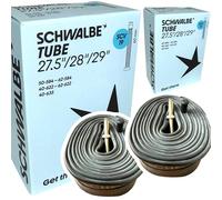 Juego de 2 tubos de repuesto para bicicleta de montaña SCV 19 Clik Valve para Schwalbe I 27,5 I 28 I 29 pulgadas de ancho 1,9-2,4 pulgadas 650B (2 unidades) (longitud de la válvula 40 mm)