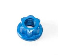 Juego de 2 tuercas de eje de rueda trasera M10x1 0 para bicicleta tradicional vintage, hechas de aleación de aluminio (sin logotipo azul)