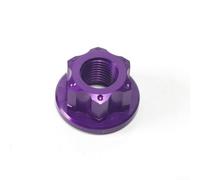 Juego de 2 tuercas de eje de rueda trasera M10x1 0 para bicicleta tradicional vintage, hechas de aleación de aluminio (sin logotipo morado)