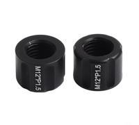 Juego de 2 tuercas de eje pasante de bicicleta de aleación de aluminio, compatibles con cubos de 12 mm y 15 mm, tapa de rueda de paso de 1.0/1.5/1.75 mm para bicicletas infantiles MTB Road (15 x 1.5