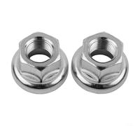 Juego de 2 tuercas de tornillo de bicicleta M9 M10 3/8 para bujes de bicicleta adecuadas para piezas de repuesto compatibles con motores de bicicleta de engranaje fijo (2 piezas M10)